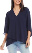 Karen Kane Asymmetrical Crepe Top