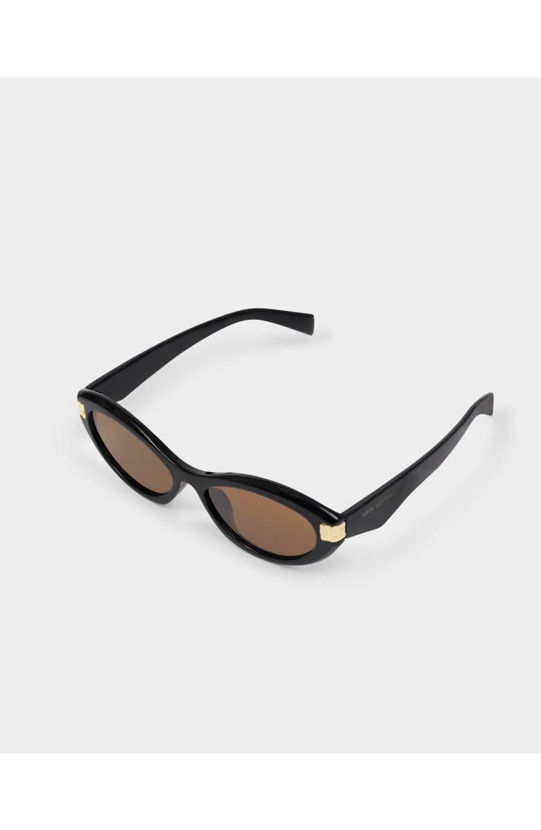 Katie Loxton Bordeaux Slim Oval Sunglasses in Black, Main, color, Black