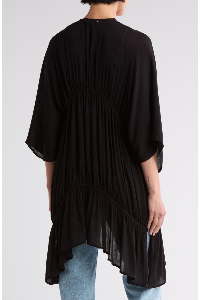 Wanderlust Ruffle Topper, Alternate, color, BLACK