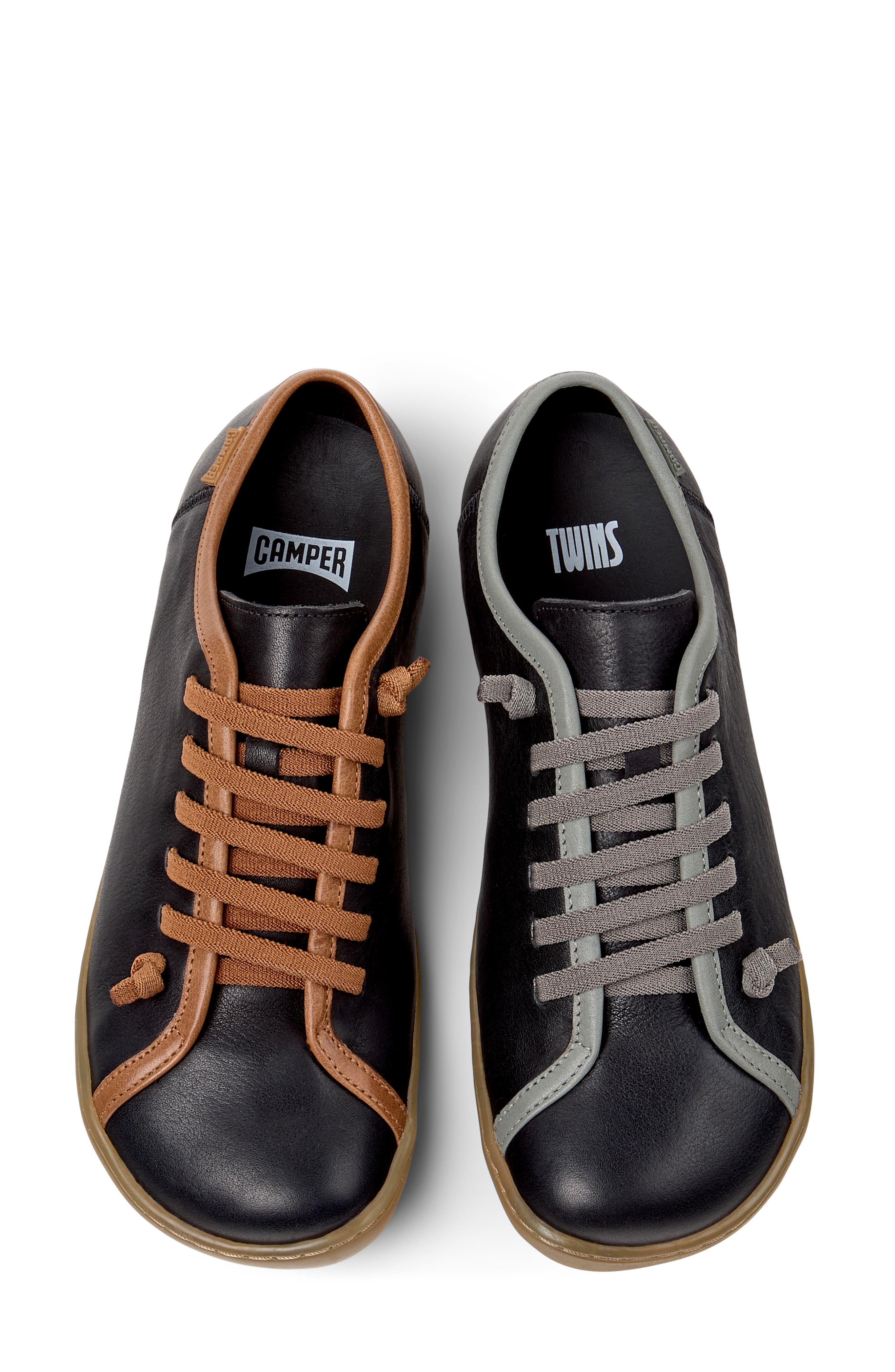Camper Twins Mismatch Sneaker, Alternate, color, Black