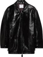 Courrèges Oversize Vinyl Bomber Jacket