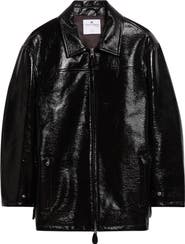 Courrèges Oversize Vinyl Bomber Jacket