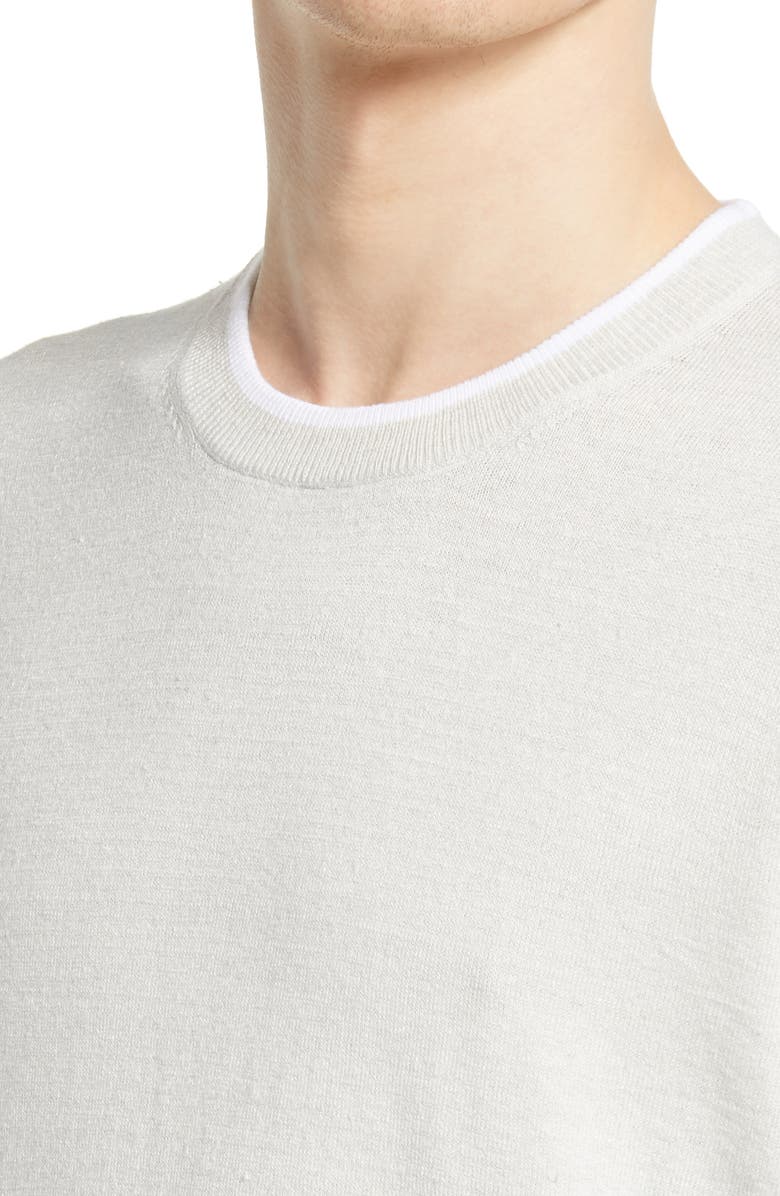 Club Monaco Linen Blend Crewneck Sweater, Alternate, color,