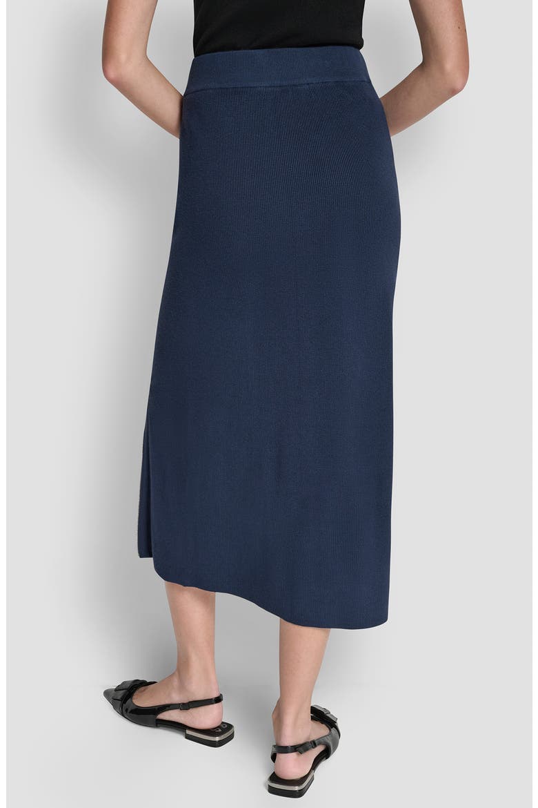 Zipper Slit Midi Sweater Skirt, Alternate, color, HUDSON BLUE