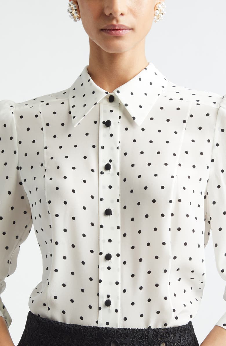 Carolina Herrera Faux Pearl Studded Stud Earrings, Alternate, color, Pearl/ Gold