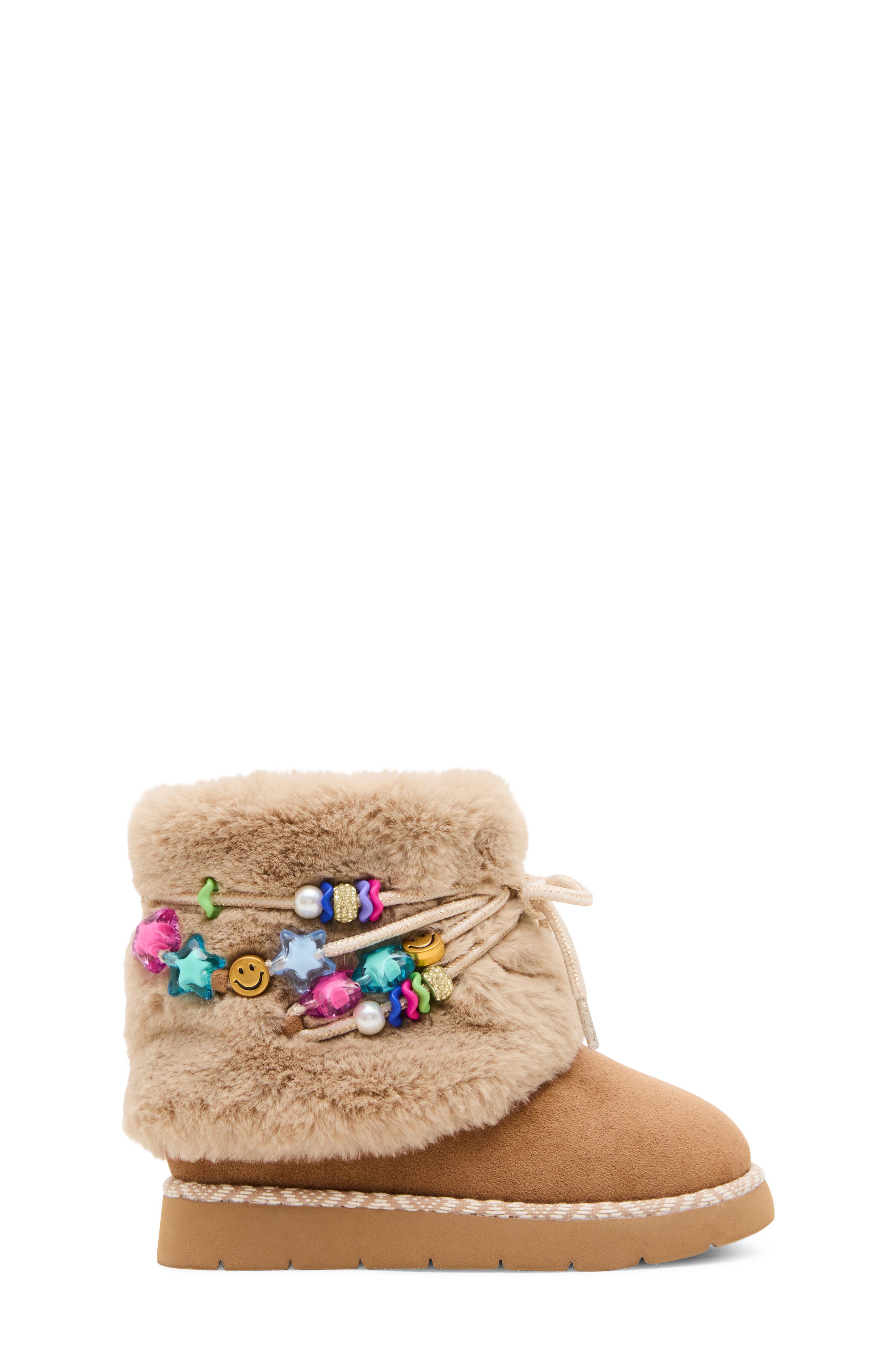 Kids' Tstarly Faux Fur Boot, Alternate, color, TAN