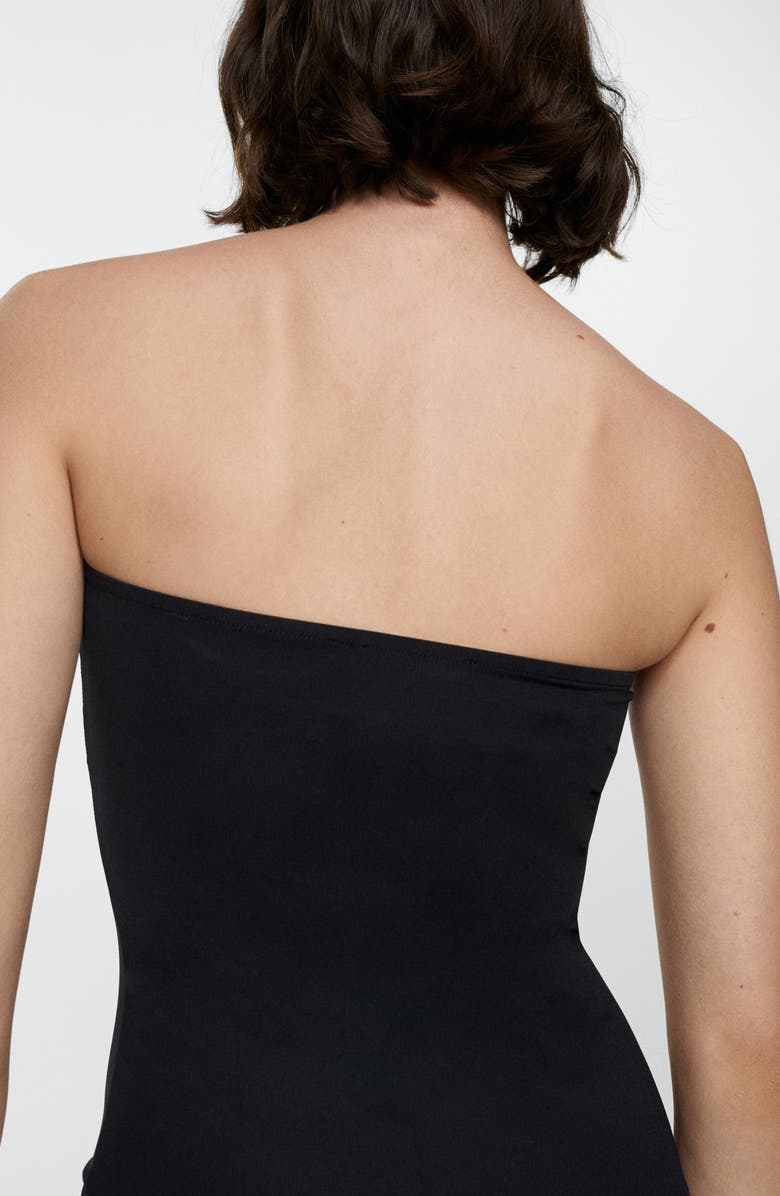MANGO Strapless Mini Slipdress, Alternate, color,