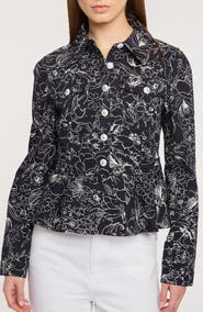 Cinq à Sept Garden Doodle Lainy Jacket