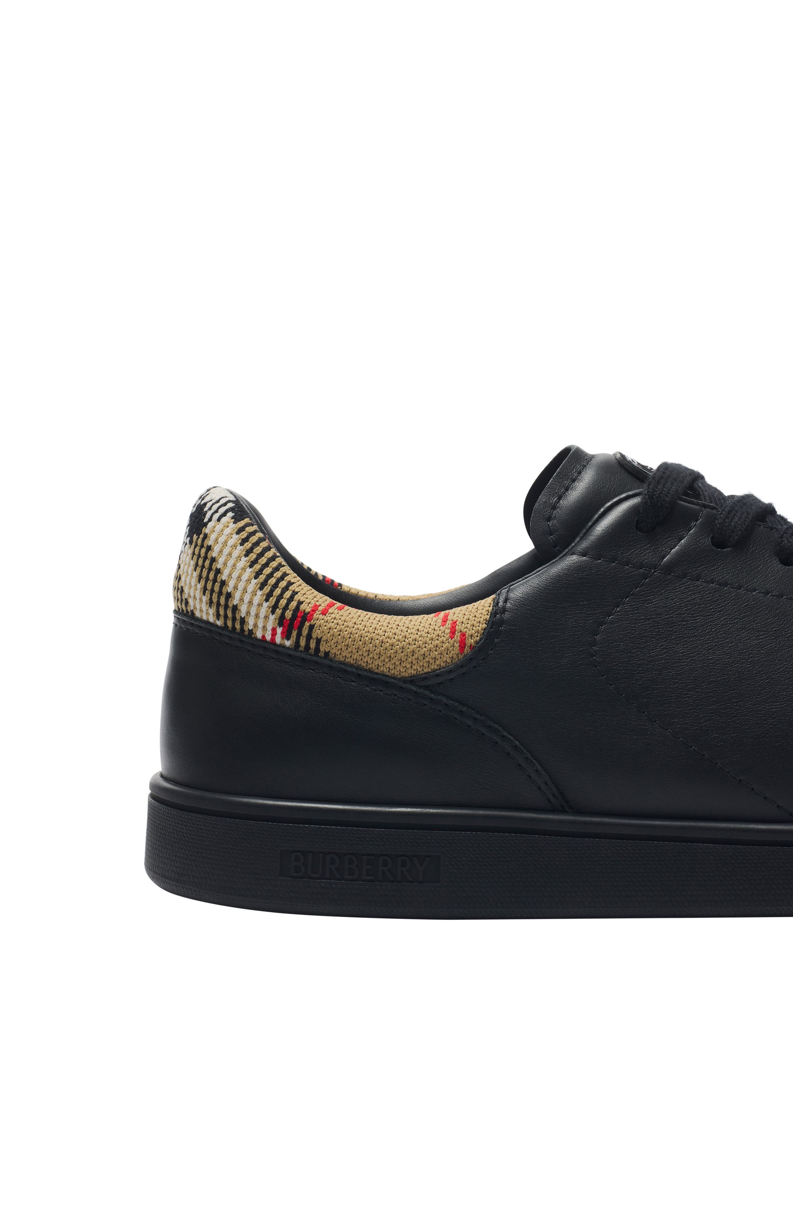 Burberry Set Low Top Sneaker, Alternate, color, Black/ Sand Ip Check