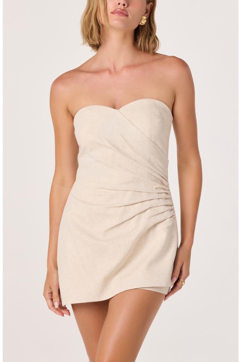 Haralda Strapless Romper, Alternate, color, OATMEAL