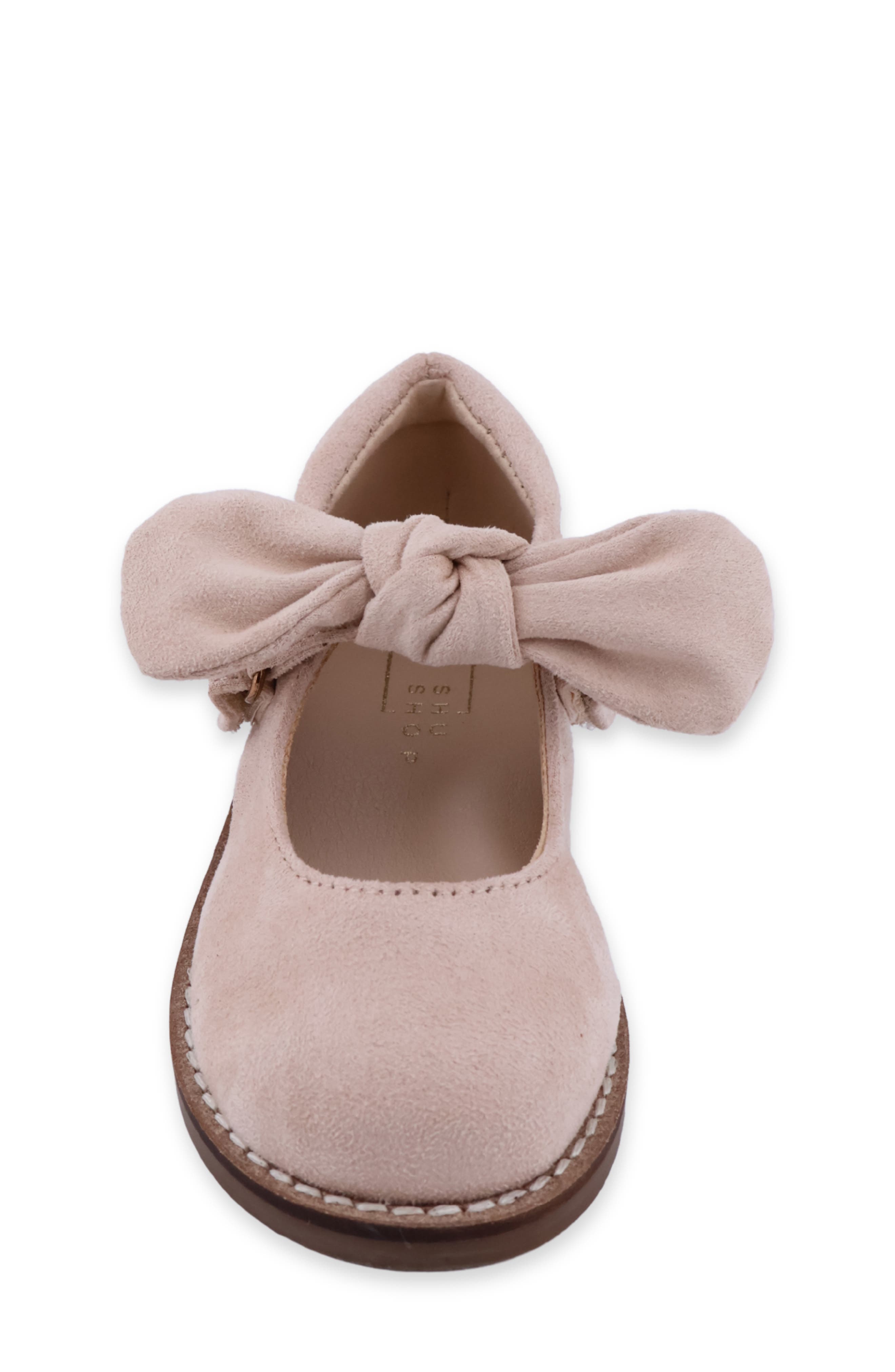 Kids' Allegra Mini Faux Suede Mary Jane Flat, Alternate, color, TAUPE SUEDE