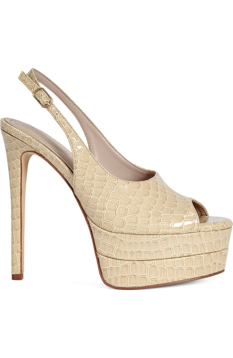 AZALEA WANG Exactly Slingback Platform Peep Toe Pump, Alternate, color,