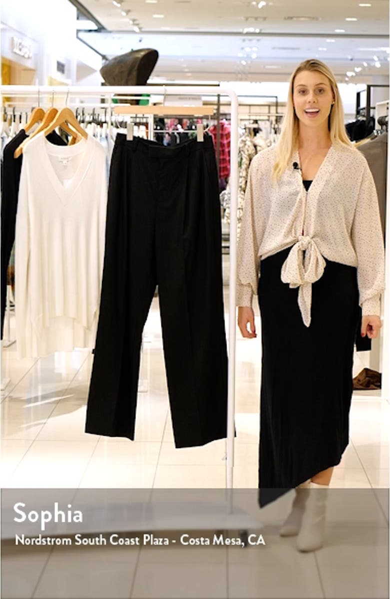 Marnie High Waist Straight Leg Pants, sales video thumbnail