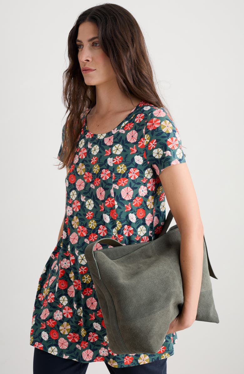 Seasalt Cornwall Floral Cotton Jersey Tunic, Alternate, color, Winding Petunias Grove