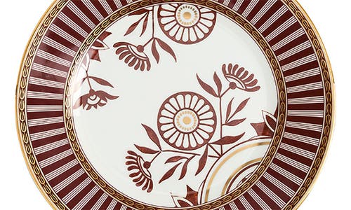 Wedgwood Red Splendor 22k Gold Accent Bone China Side Plate In Multi