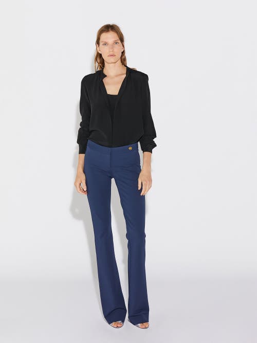 Callas Milano Jules Stretch Jersey Fit And Flare Pant In Blue