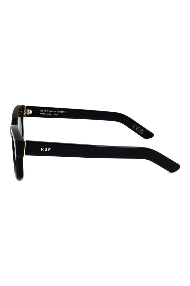 53mm Wrap Sunglasses, Alternate, color, BLACK