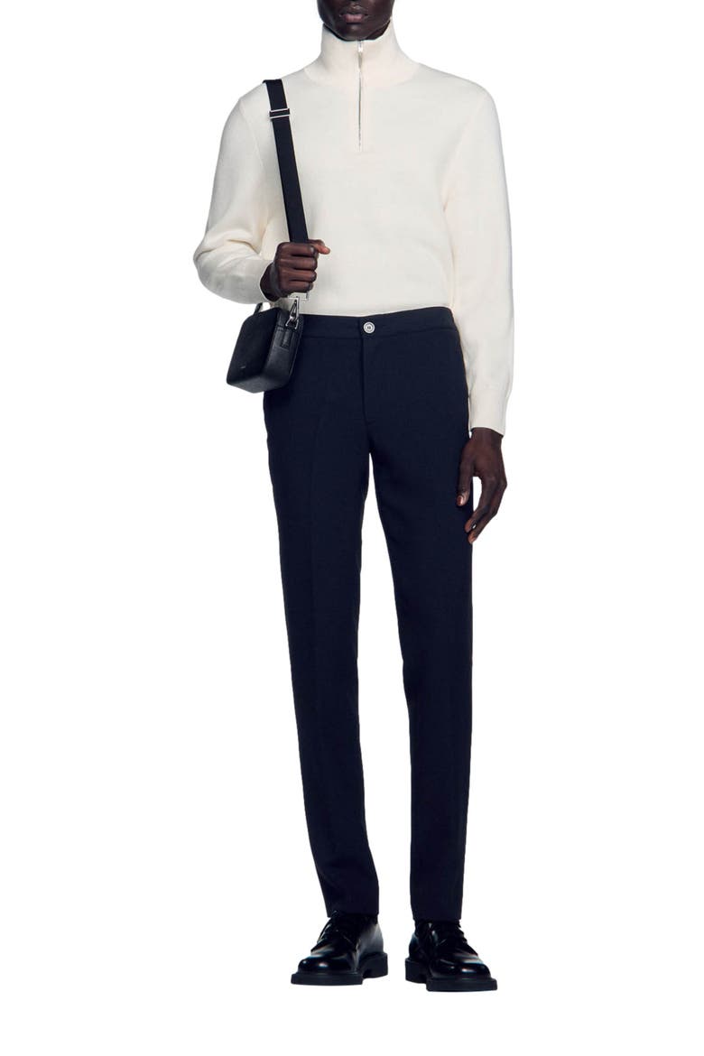 Jersey trousers, Alternate, color, Black