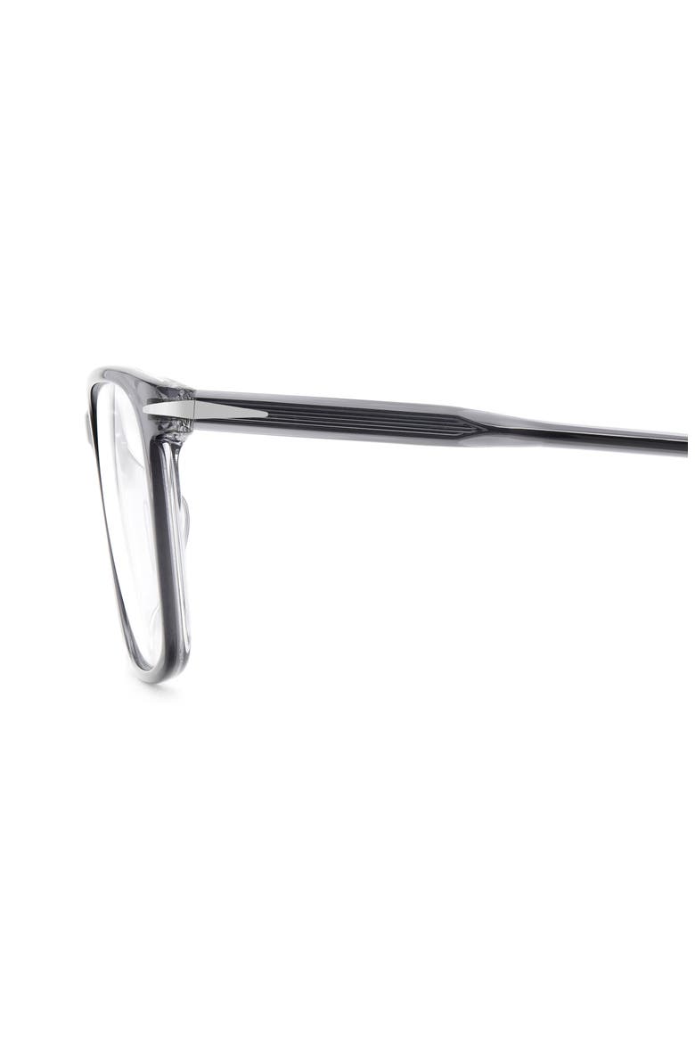 57mm Rectangular Optical Glasses, Alternate, color, GREY CRYSTAL