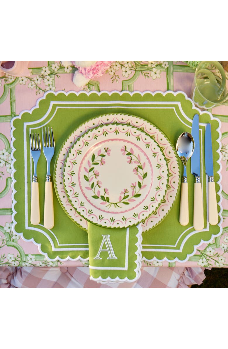 Mrs. Alice Green & Pink Josephine Garland Starter Plate, Alternate, color, 