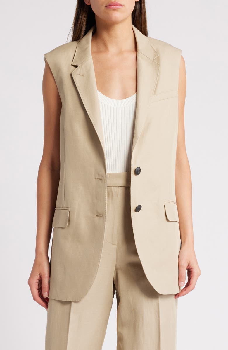 rag & bone Odessa Longline Vest, Main, color,