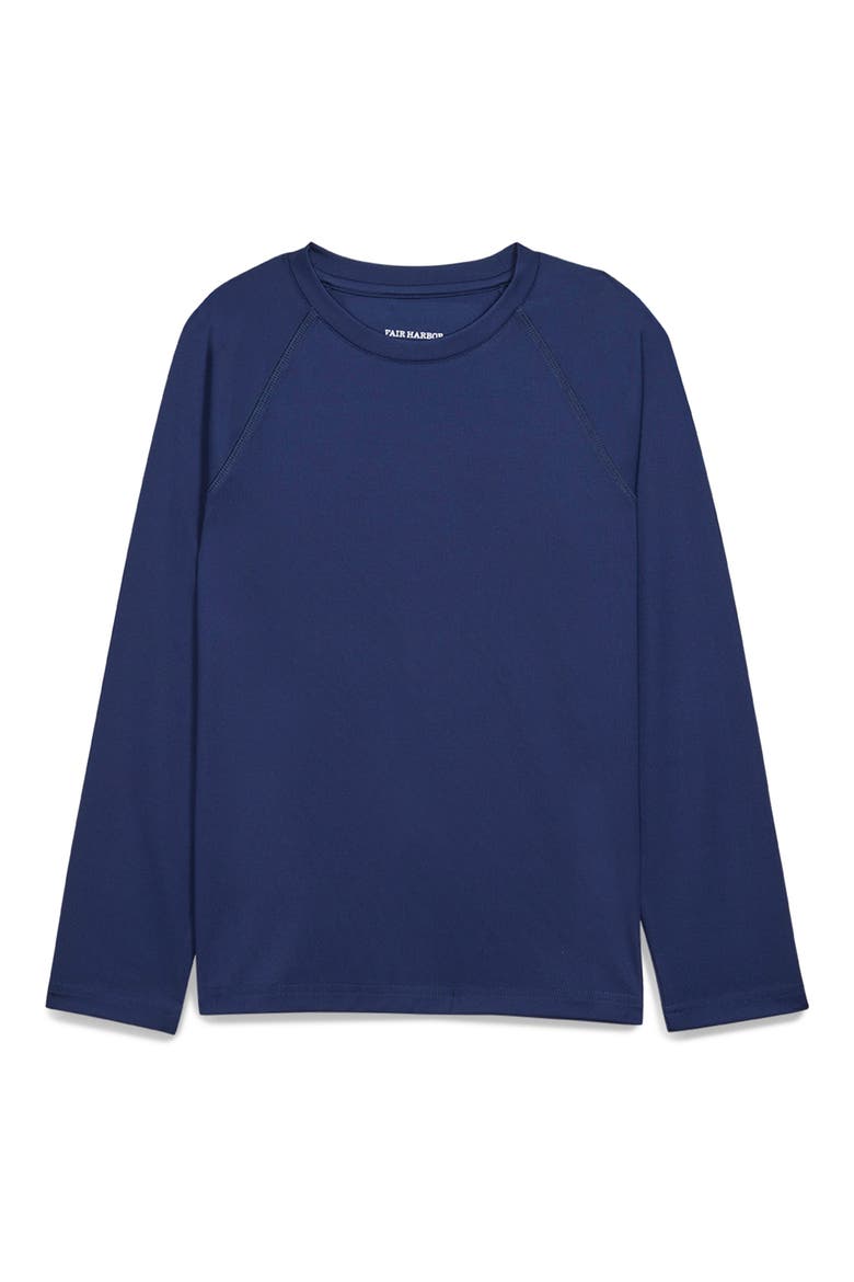 Kids' Long Sleeve Rashguard, Main, color, NAVY