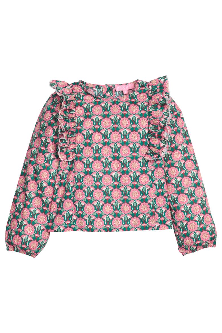 Kids' Ruffle Blouse, Main, color, Andover Vines
