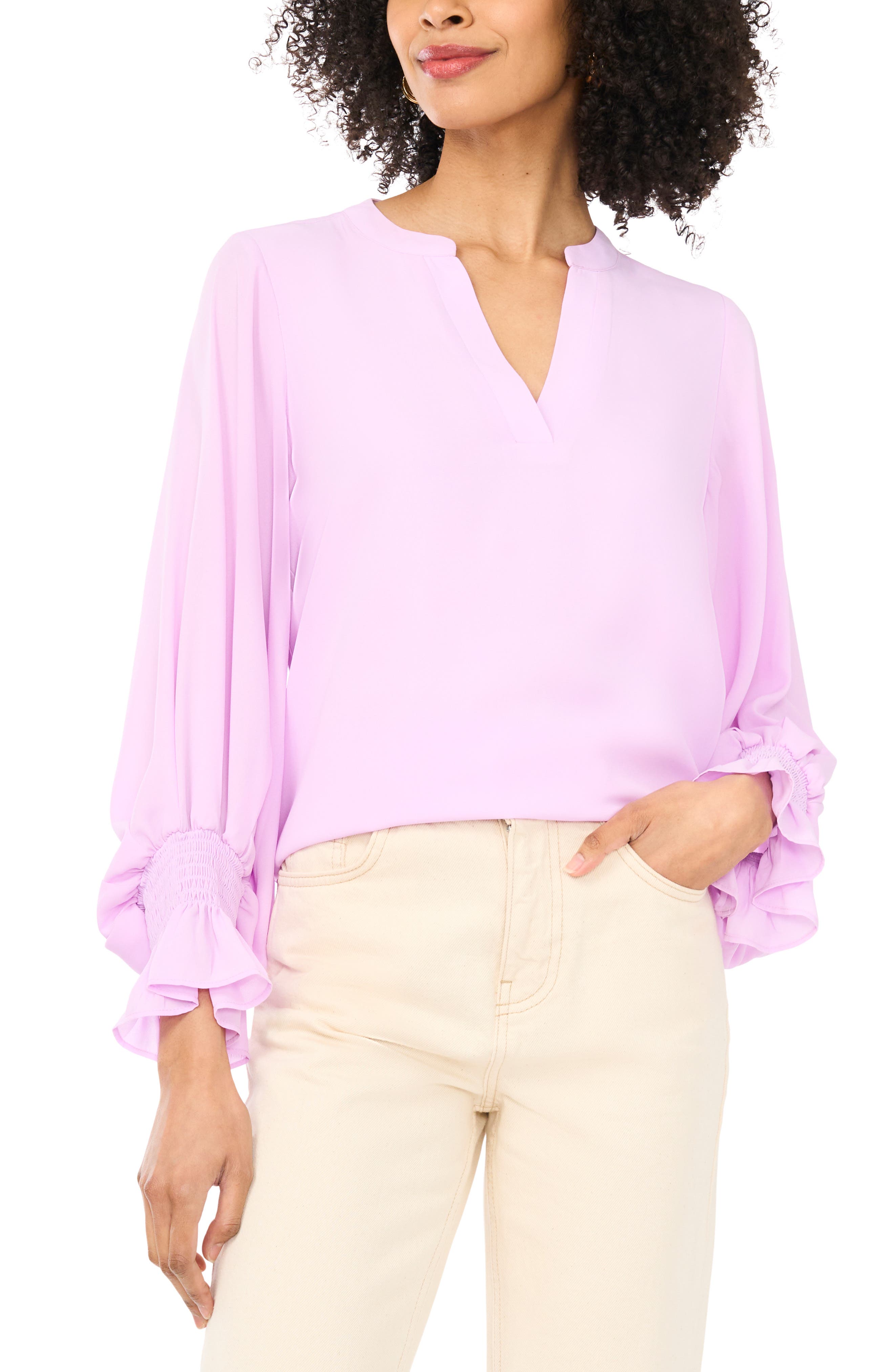 Ruffle Cuff Top