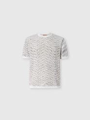 Missoni Openwork Cotton And Viscose Knit T-shirt