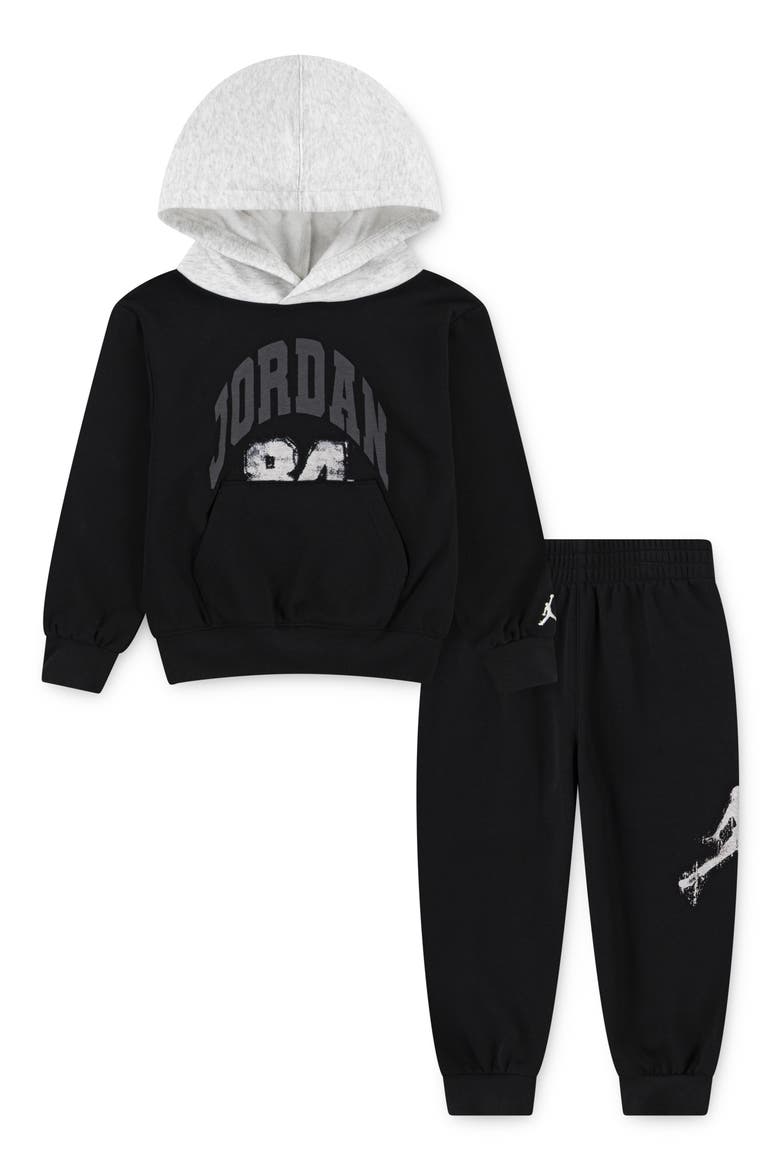 Kids' MJ MVP Fleece Hoodie & Joggers Set, Alternate, color, 023BLACK