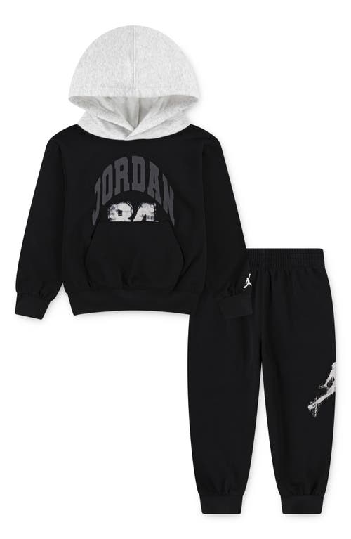 Jordan Kids' Mj Mvp Fleece Hoodie & Joggers Set In Black