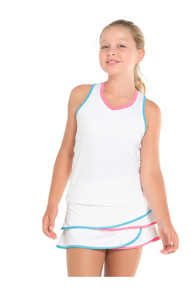 Lucky in Love V-Neck Cutout Tank, Main, color, Pink