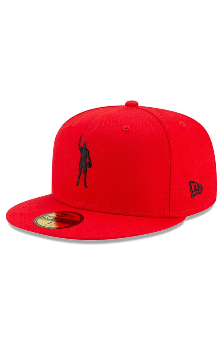 New Era Men's New Era x Compound Red Houston Rockets Play For Change OTC 59FIFTY Fitted Hat, Alternate, color,