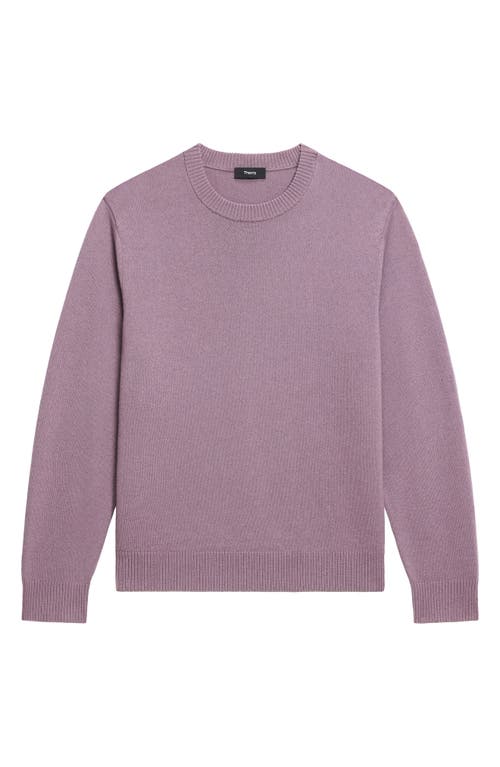 Theory Hilles Cashmere Sweater In Purple