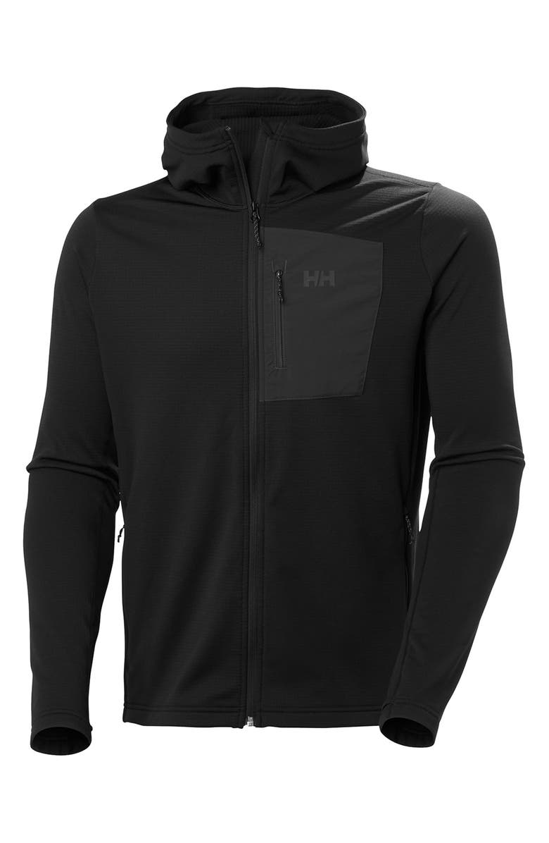 Helly Hansen Versalite Fleece Hooded Jacket, Alternate, color, Black