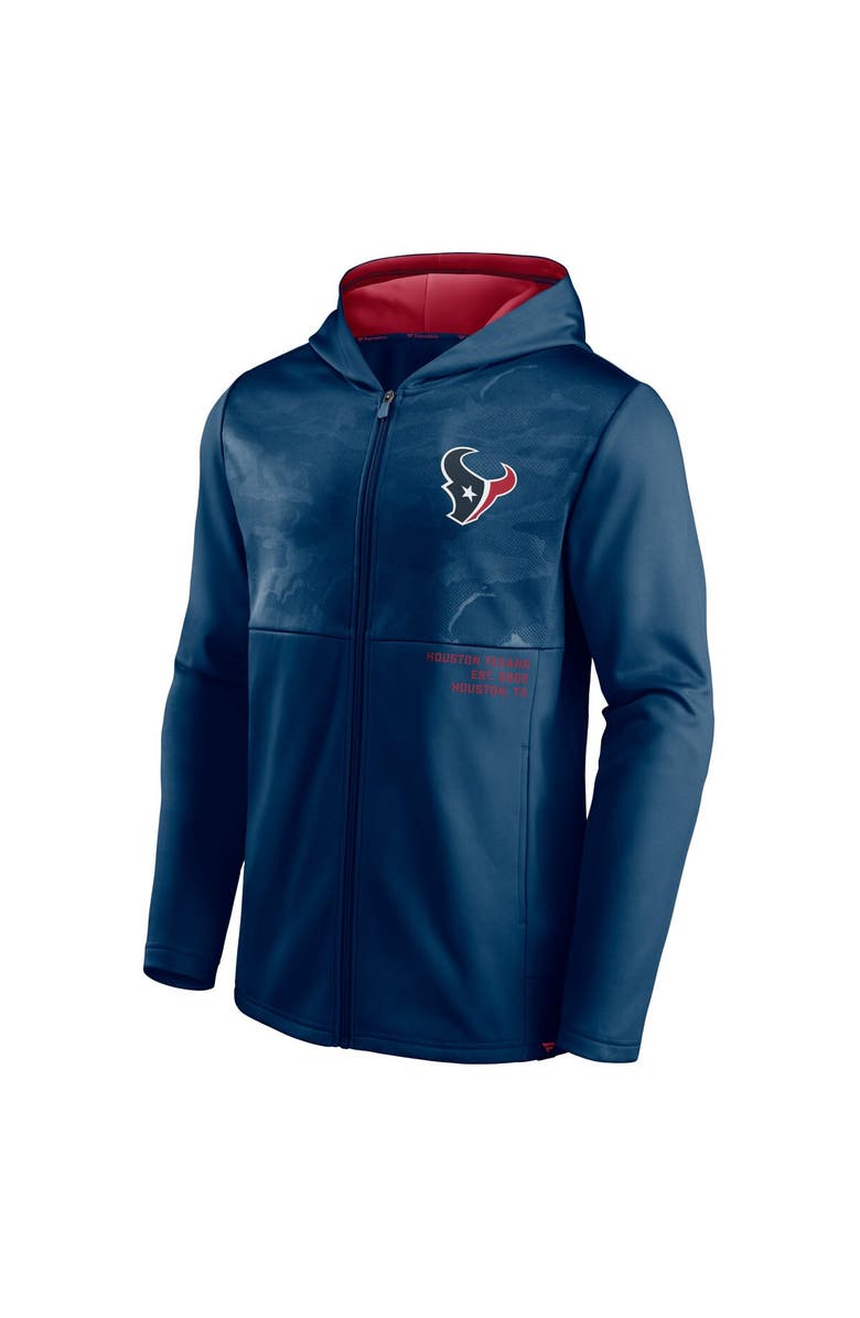 FANATICS Men's Fanatics Branded Navy Houston Texans Defender Full-Zip Hoodie Jacket, Alternate, color,