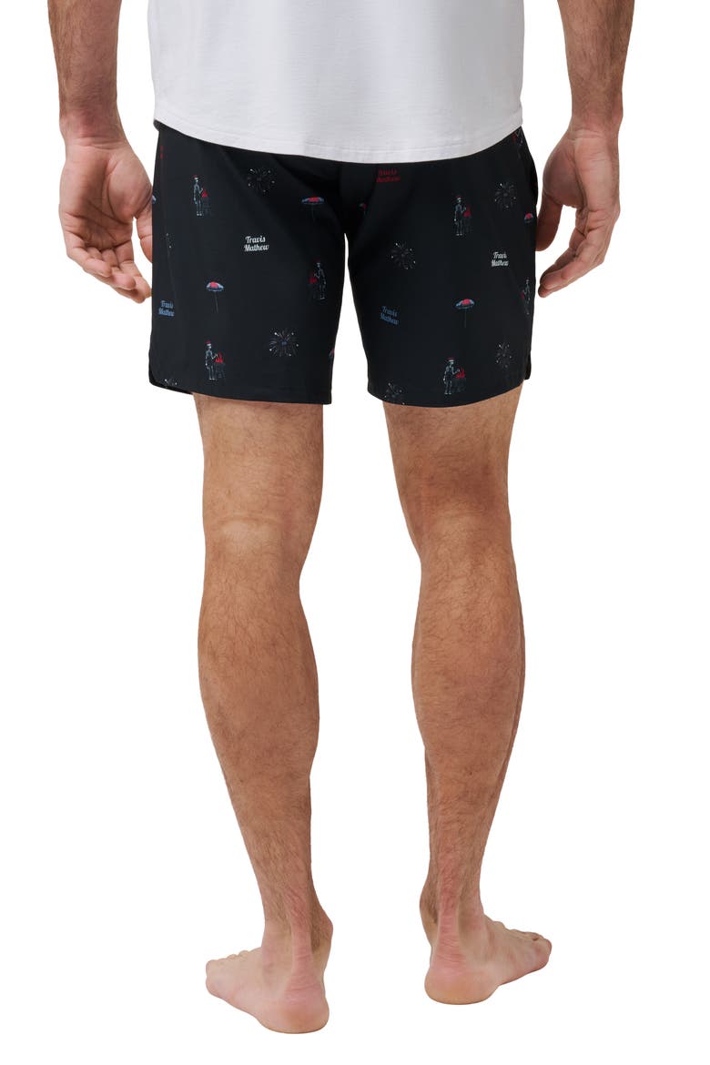 Red White & Booyah Board Shorts, Alternate, color, BLACK