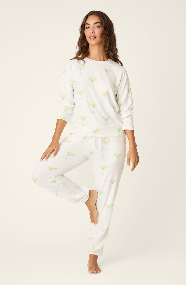 PJ Salvage Margarita Mama Pajama Top, Alternate, color, Ivory