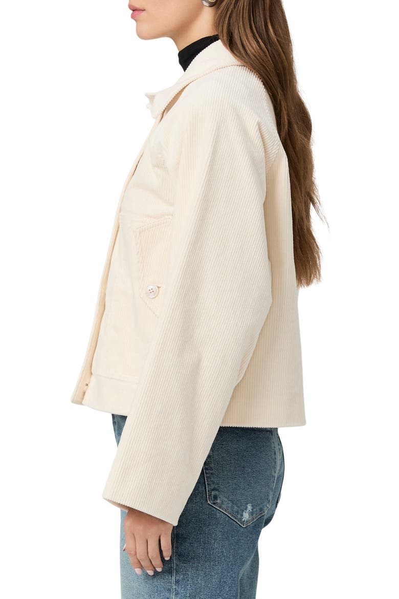 Tylee Corduroy Shirt Jacket, Alternate, color, IVORY