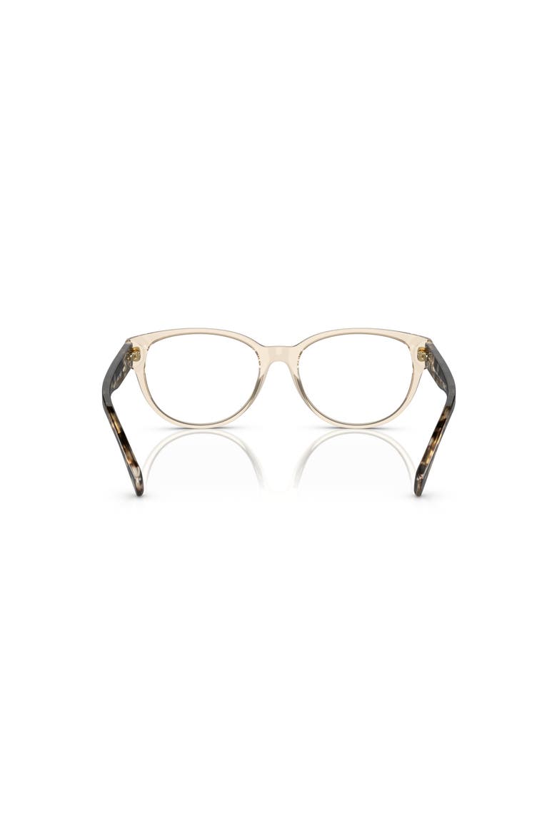 52mm Oval optical glasses, Alternate, color, Brown