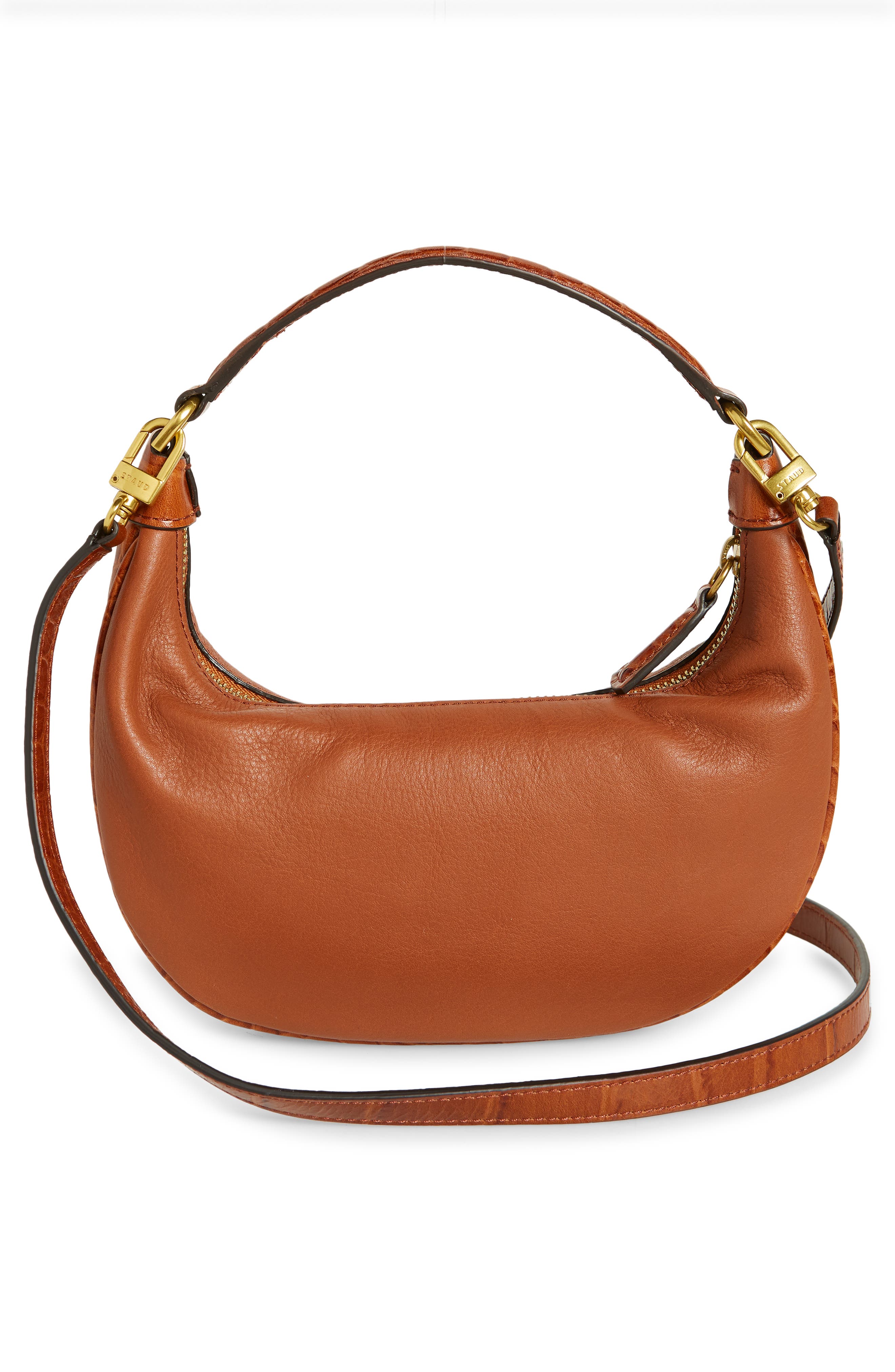 Mini Sasha Leather Shoulder Bag, Alternate, color, TAN