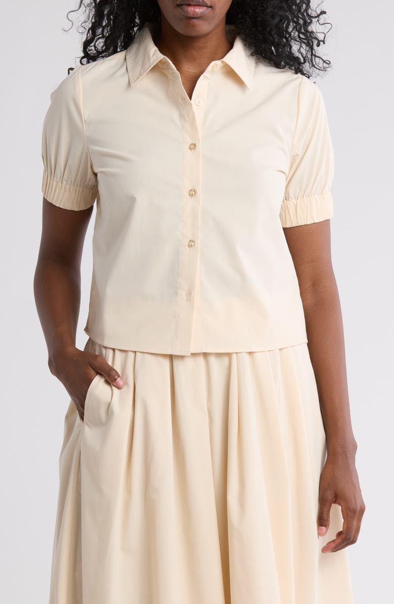 Love By Design Suzanne Collar Top, Main, color, Tapioca