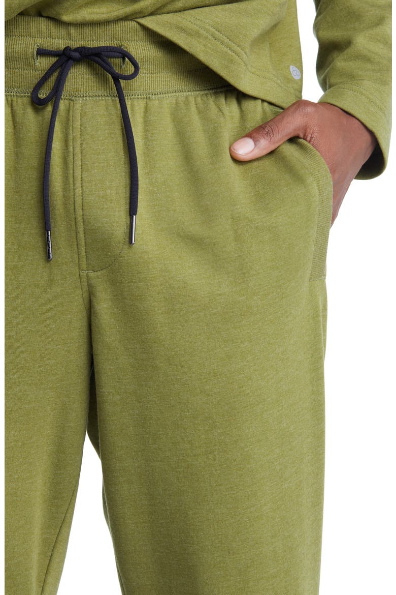 Pocket Fleece Joggers, Alternate, color, OLIVE LICHEN