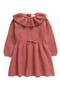 Floral Trim Velvet Dress