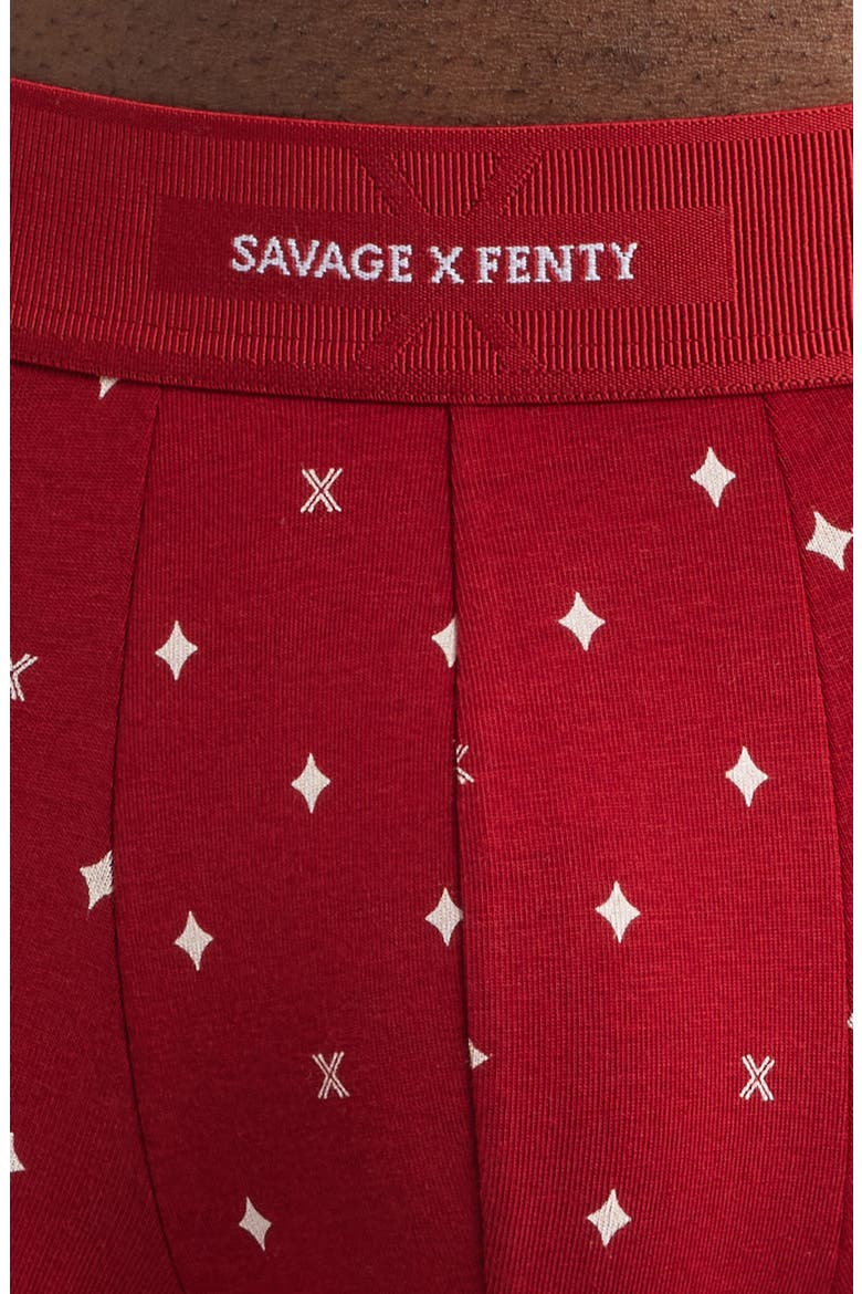 3-Pack Savage X Cotton Blend Boxer Briefs, Alternate, color, BLACK/ GREEN/ RED