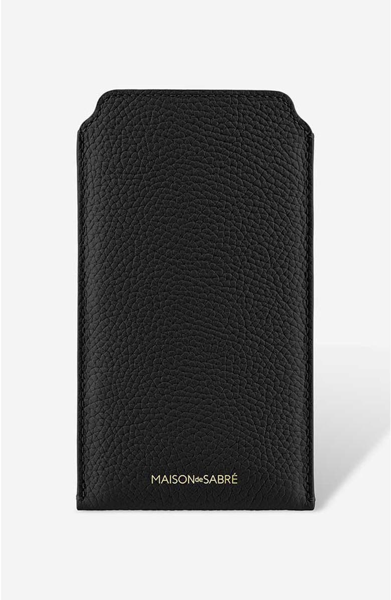 MAISON de SABRÉ Leather Sunglasses Sleeve, Main, color, 
