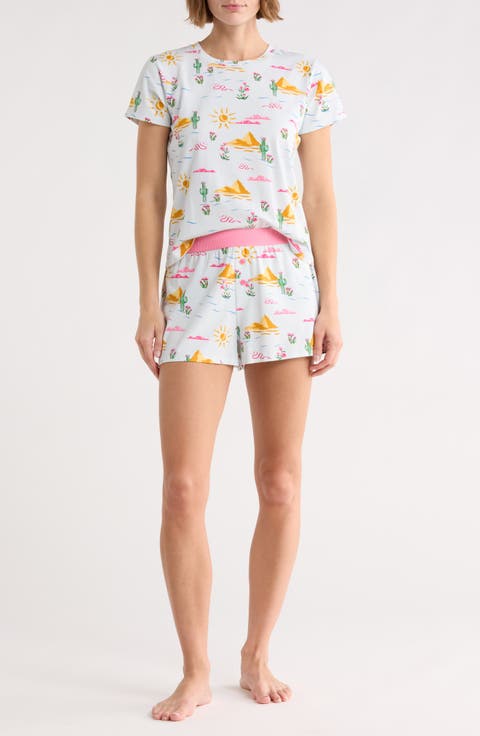 Vibe Check Cotton Blend Top & Shorts Pajamas