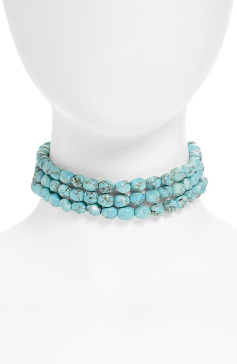 Nora Faux Turquoise Choker