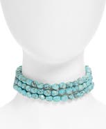 Cult Gaia Nora Faux Turquoise Choker
