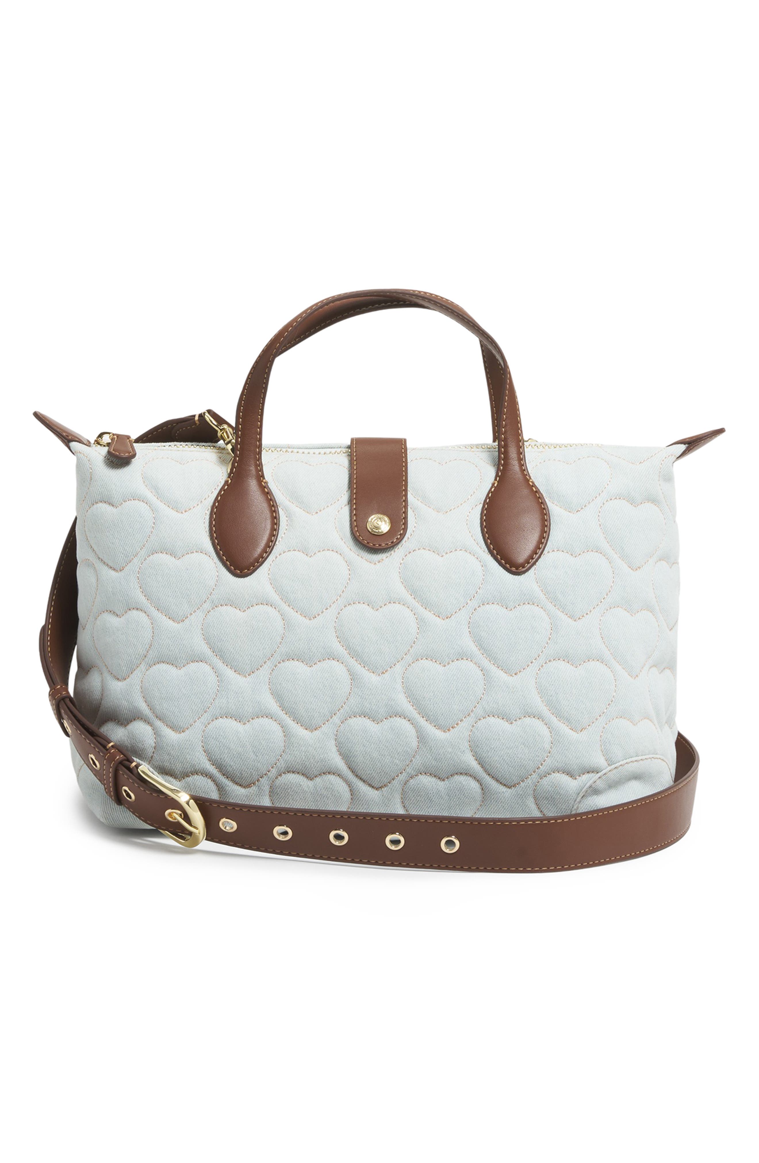 Stoney Clover Lane Quilted Denim Pouchette Crossbody Bag, Alternate, color, Sweetheart Denim